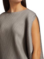 Thumbnail for your product : Pleats Please Issey Miyake Shiny Round Asymmetric Top