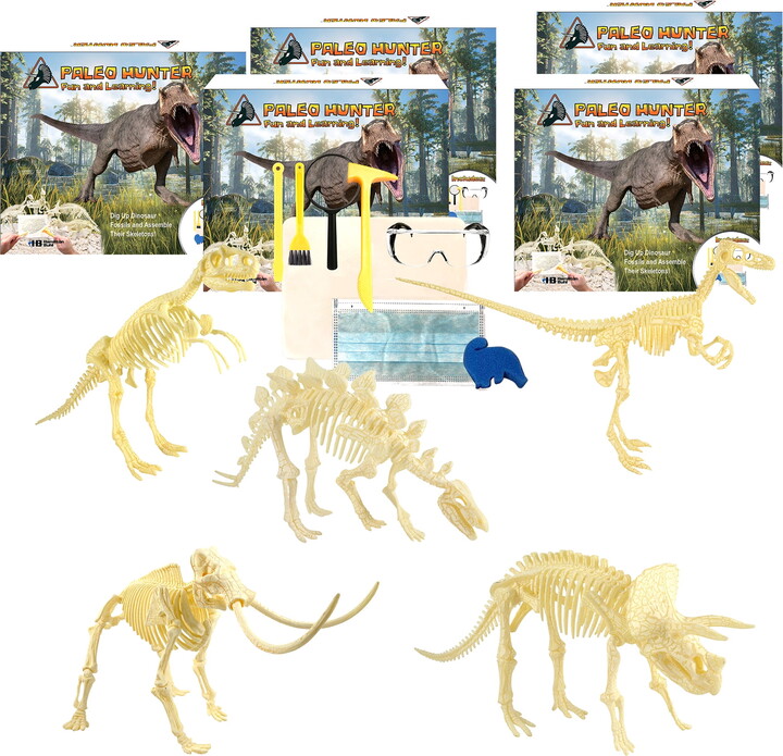 Hamilton Buhl HamiltonBuhl Paleo Hunter Dig Kit for STEAM Education - All Five Dinosaurs