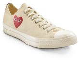 Thumbnail for your product : Comme Des Garcons Play 31436 Comme des Garcons Play Low-Top Canvas Sneakers