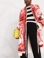 Thumbnail for your product : Marni Painterly-Print Collared Coat