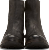 Thumbnail for your product : Marsèll Black Leather Lug Sole Ankle Boots