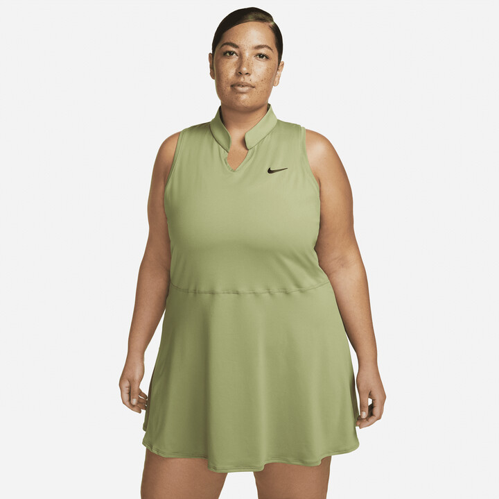 Nike Women's Court Dri-FIT Victory Tennis Dress (Plus Size) in Green -  ShopStyle