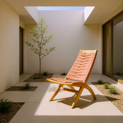 Zuo Hospitality Rova Lounge Chair Terracotta