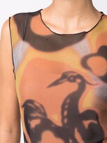 Thumbnail for your product : Heron Preston Camouflage Mesh Tank Top