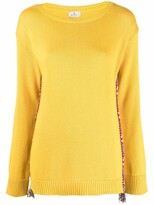 geometric print sweater