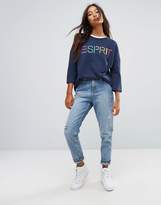 Thumbnail for your product : Esprit Embroidered Pocket Mom Jeans