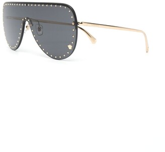 Versace Medusa Head shield-frame sunglasses