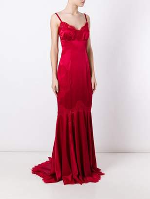 Dolce & Gabbana lace trim gown