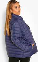 Thumbnail for your product : boohoo Plus Basic Puffer Jacket