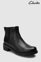 Thumbnail for your product : Next Girls Clarks Black Leather Frankie Roam Zip Youth Ankle Boot