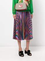 Thumbnail for your product : Gucci Iridescent pleated midi skirt