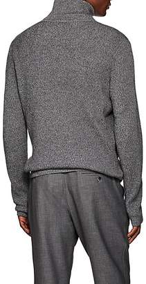 Rag & Bone Men's Andrew Rib-Knit Zip-Front Sweater - Charcoal