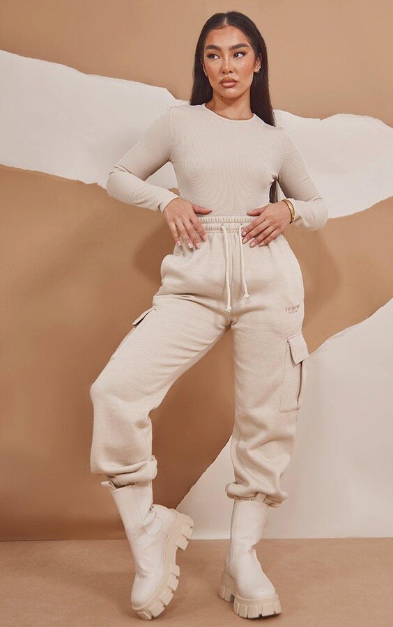 RENEW Petite Oatmeal Ultimate Cuffed Joggers - Beige - ShopStyle Trousers