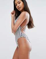 Thumbnail for your product : South Beach Stripe Swimsuit