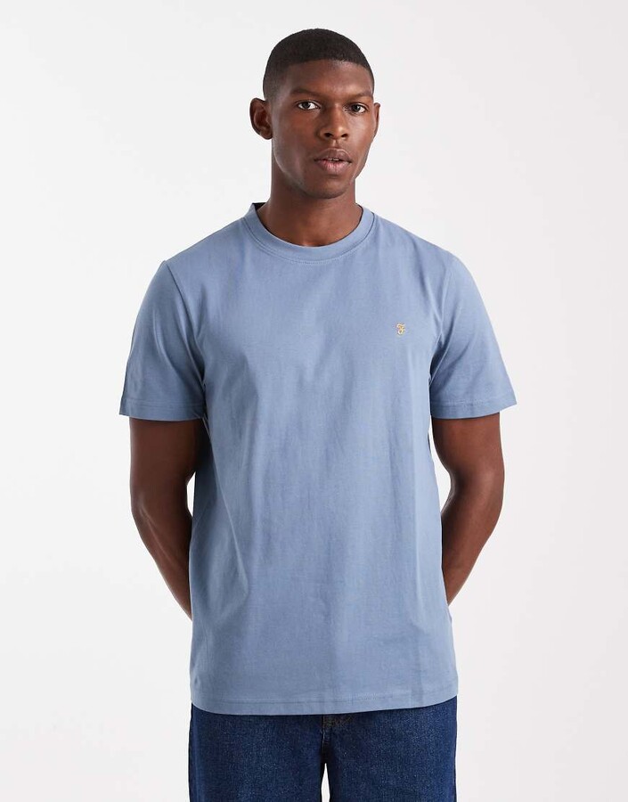 Farah Danny regular short sleeve T-shirt in light blue