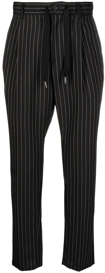Black Pinstripe Pants Men | Shop the world's largest collection of 