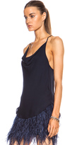 Thumbnail for your product : Haute Hippie Sweet Home Alabama Silk Tank in Dark Midnight