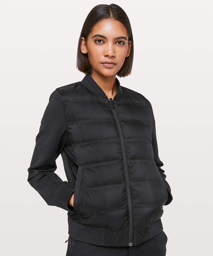 lululemon down and around bomber