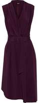 Thumbnail for your product : Adam Lippes Belted Draped Silk-crepe Dress