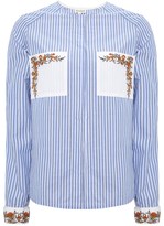 Thumbnail for your product : Suno Handkerchief Floral Cotton Shirt