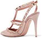 Thumbnail for your product : Valentino Garavani The Rockstud Patent-leather Pumps - Baby pink