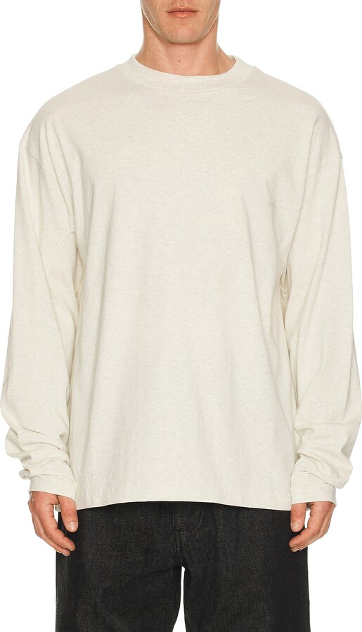Essentials Classic Long Sleeve Tee in Grey