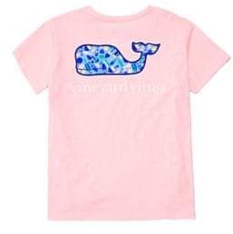 Vineyard Vines Little Girl's & Girl's Short Sleeve Whale T-Shirt