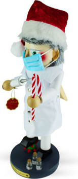 Steinbach #SN21BN2060) Big Nutcracker Collect. Christmas Covid-19 Fighter 16.5"