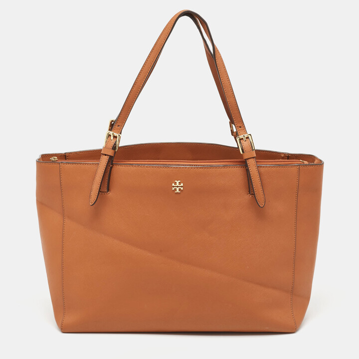 Tory Burch Saffiano Leather Handle Bag - Brown Handle Bags, Handbags -  WTO615297 | The RealReal