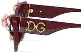 Thumbnail for your product : Dolce & Gabbana Eyewear Tropical Rose cat-eye frame sunglasses