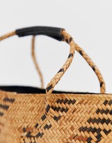 Thumbnail for your product : Faithfull The Brand Faithfull aira mini tote straw bag