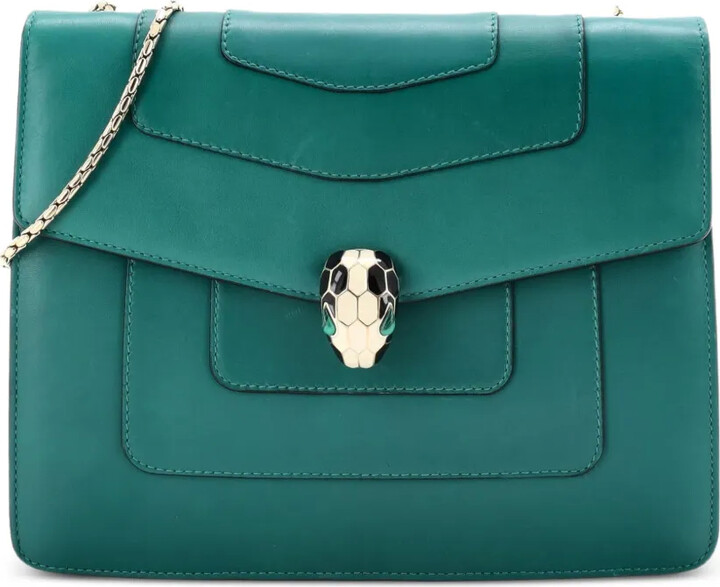 Bvlgari Pre-Owned Serpenti Forever Square Leather Medium shoulder bag