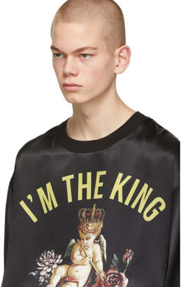 Dolce & Gabbana Black Silk King Of My Life T-Shirt