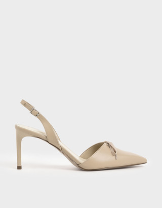 pumps with ribbon ties