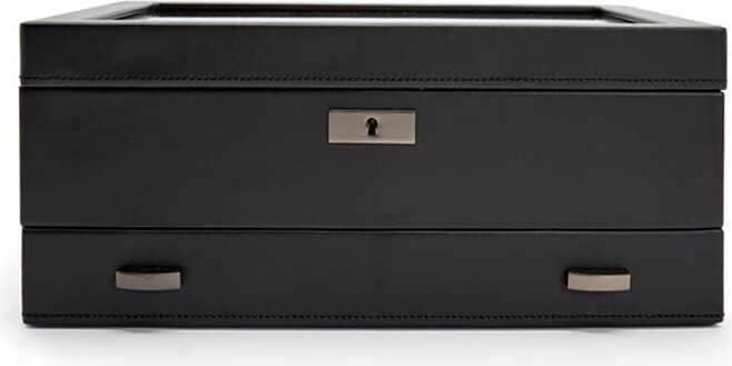 Wolf Axis 10 Piece Watch Box with Drawer