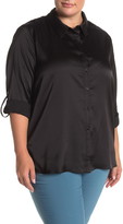 Thumbnail for your product : Everleigh Satin Button Front Shirt