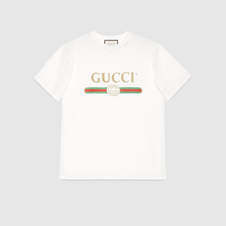 Gucci Logo Print T-shirt | ShopStyle