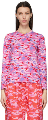 COMME DES GARÇONS GIRL Pink Camo Long Sleeve T-Shirt