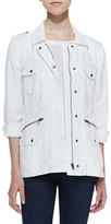 Thumbnail for your product : Velvet by Graham & Spencer Long-Sleeve Army Jacket, White