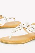 Thumbnail for your product : WallisWallis White Toe Post Stud Sandal