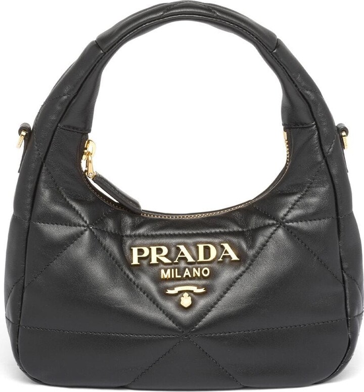 Prada Triangle Lambskin Chain Shoulder Bag