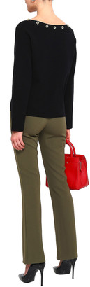 Boutique Moschino Boutique Zip-detailed Crepe Flared Pants