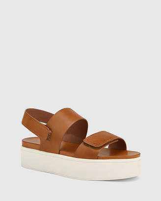 Wittner - Women's Brown Sandals - Jolly Leather Slingback Flatform Sandals - Size One Size, 41 at The Iconic