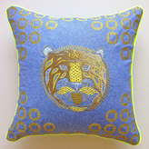 Thumbnail for your product : paperCutts designs Metallic Tiger Embroidered Denim Cushion