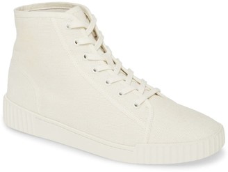 vince black high top sneakers