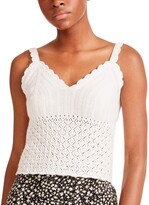 Thumbnail for your product : Madden Girl Juniors' Cropped Crochet Tank Top