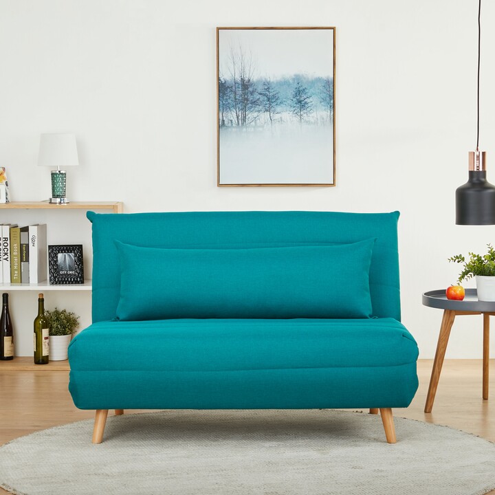 Dunelm Aria Fabric Sofa Bed Teal (Blue) ShopStyle