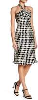 Thumbnail for your product : Issue New York Halter Print Silk Dress