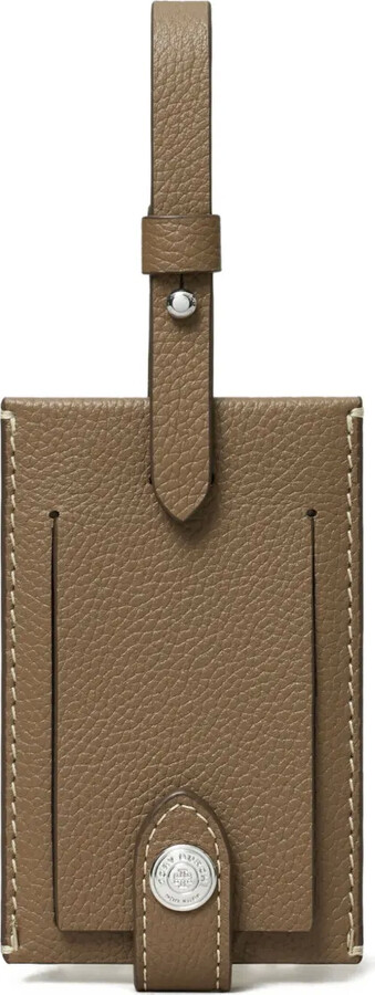 Tory Burch Pebbled Luggage Tag Accessories