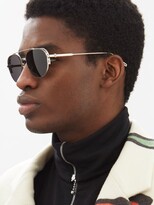 Thumbnail for your product : Christian Dior Neodior Round Metal Sunglasses - Silver